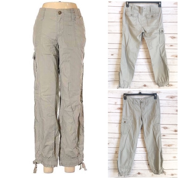 Anthropologie Pants - Anthropologie Hei Hei Gray Cropped Cargo Pants 2